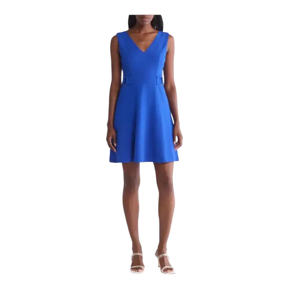 Vince Camuto dress Pixie crepe fit flare minidress size 14